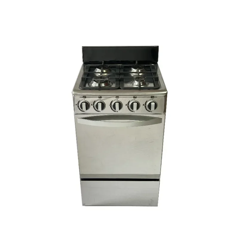 Kitchen Appliances Stainless Steel Cuisiniere Gaz Avec 4 Burners Built-In Ovens Gas Range Stove Cooker With Oven And Grill