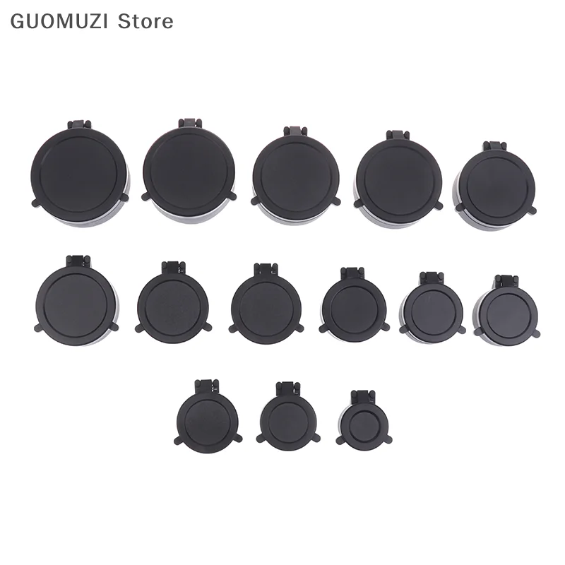 Rifle Scope Lens Cover Spring Up Quick Flip Openning Lens Dustproof Cover Telescope Cap For 30-64MM Caliber Hunting Riflescopes