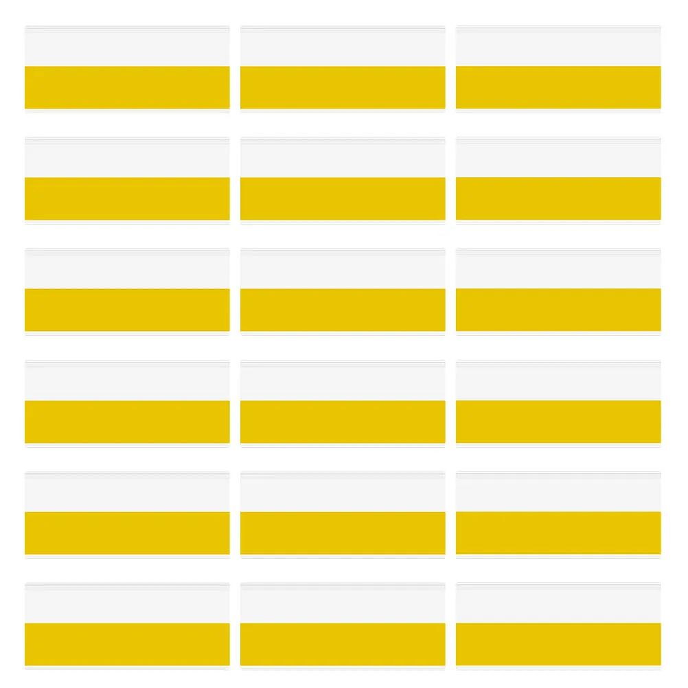 

30Pcs Adhesive Transparent Price Tag Strip Flat Design Shelf Label Holder for Supermarket Mall Convenience Store Display Stand