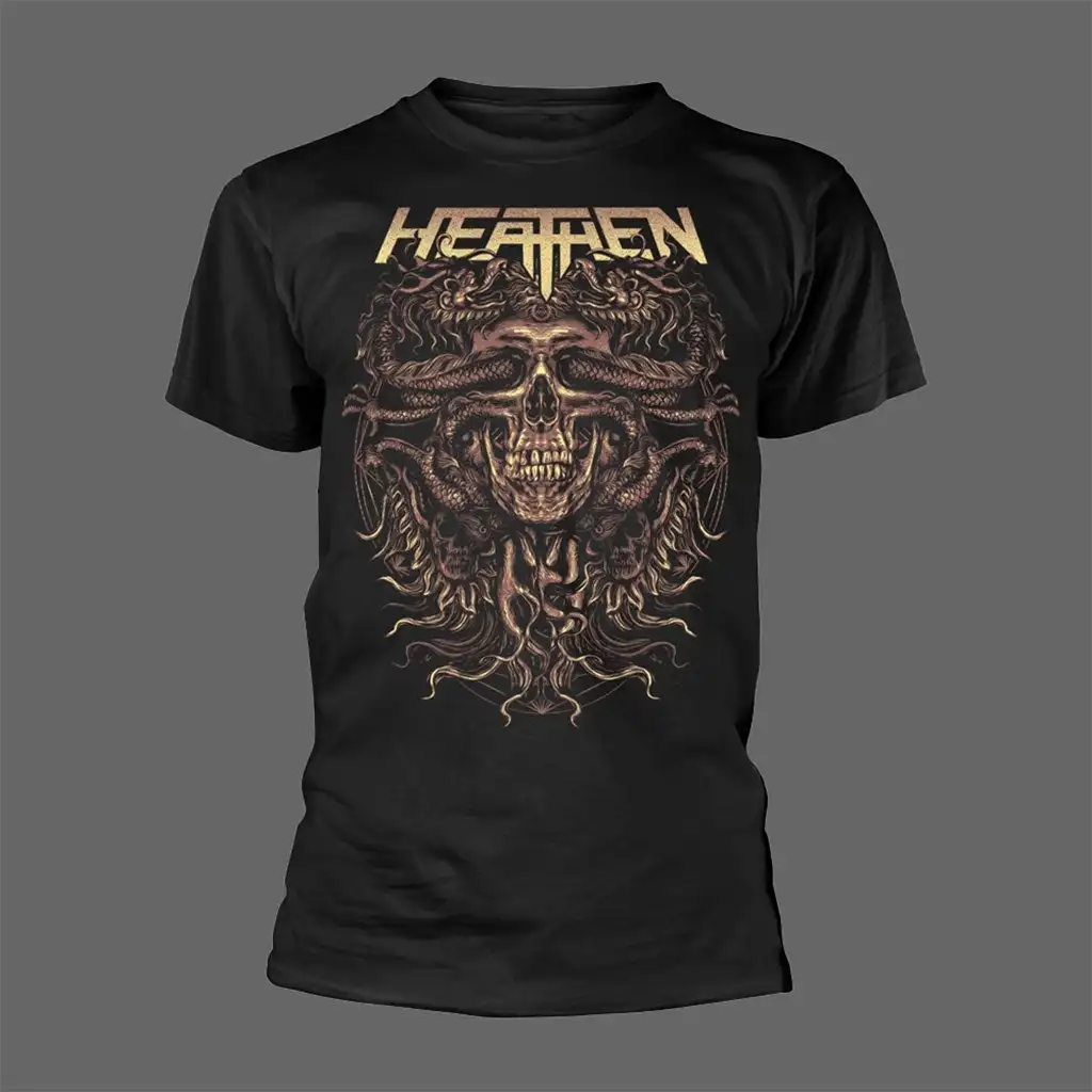 

Heathen - Empire of The Blind Peripheral Pattern Printing Summer Luxury Brand Cotton Men's and Women's T-Shirts Short Sleeves