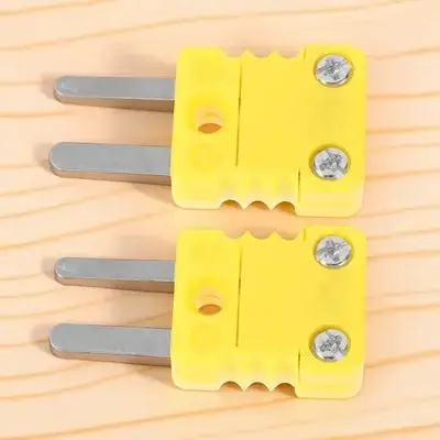 

2Pcs Plastic Thermocouple Connector K Type Replacement Plug Joint for Building Extension Wires Repairing Broken Connections High
