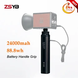 ZSYB 88.8Wh Battery Grip Power Supply Handle Built-in 24000mAh Battery 14.8V For Aputure ZHIYUN ZSYB Photography Light Universal