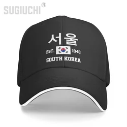 Baseball Cap South Korea EST.1948 서울 Seoul Capital Men Women Unisex Hip Hop Sandwich Caps Snapback Golf Hat Fishing