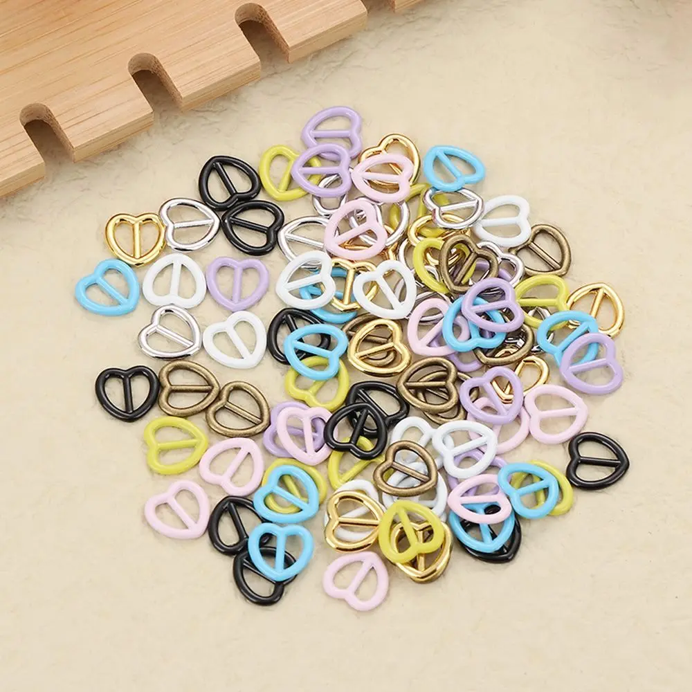 10/20pcs 5mm Mini Belt Buttons Ultra-small Heart Shape Belt Buckle Doll Bags Buckles Diy Doll Shoes Clothes Buttons Accessories