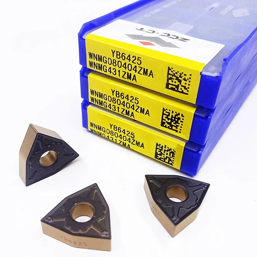 

WNMG080404ZMA YB6425/WNMG080408ZMA YB6425/WNMG080412ZMA YB6425 CNC blade ZCC.CT CNC carbide inserts Turning inserts 10pcs/box