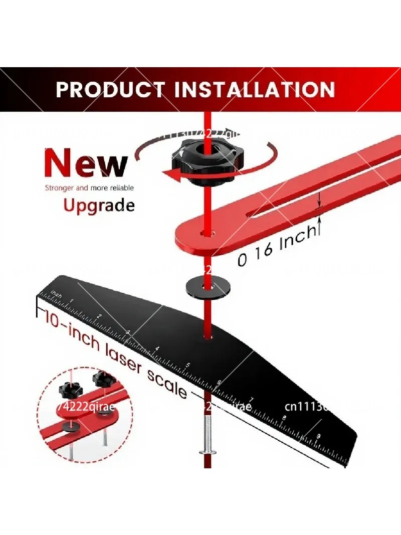 Suitable For Stair Tread Template Tool - Step Measuring Jig with Ruler and Angle - 10.2In to 60In Guage Wizard Scribe Tool Cutti