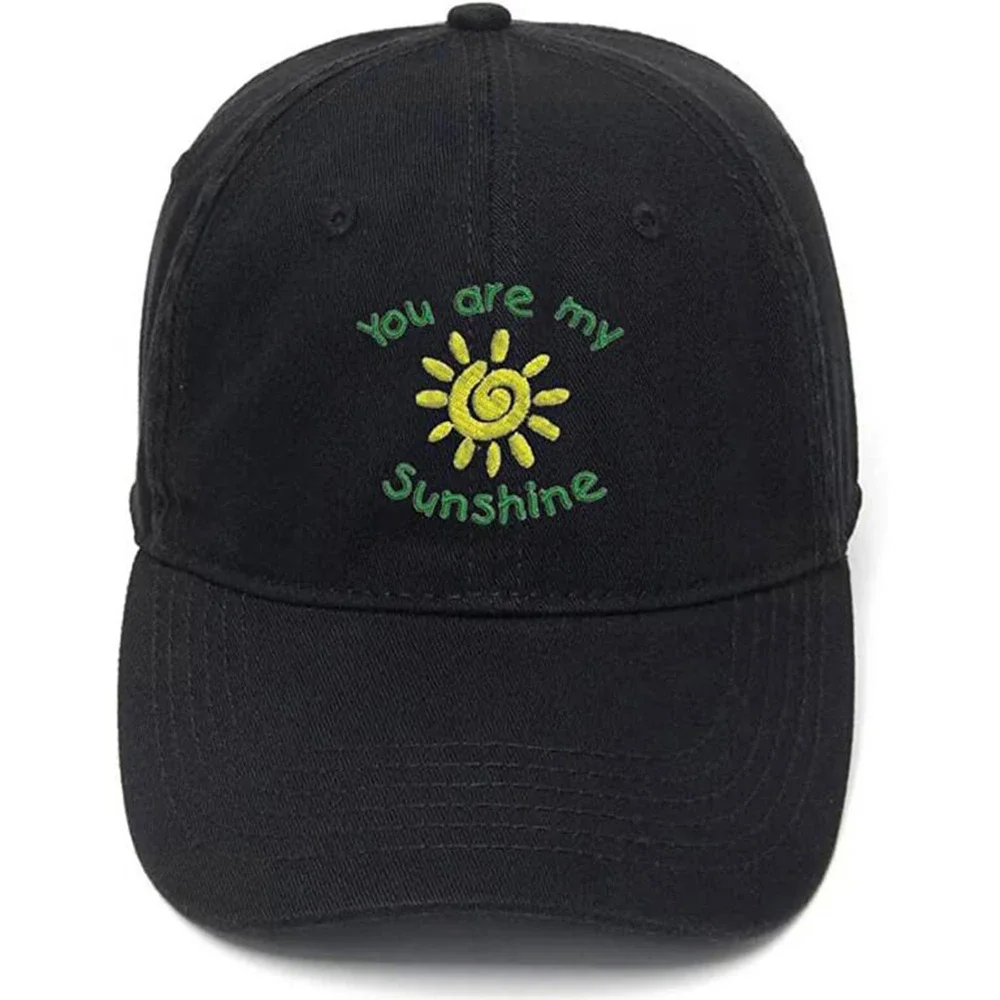 

Lyprerazy Men's Baseball Cap You are my sunshine Embroidered Washed Cotton Caps Hat