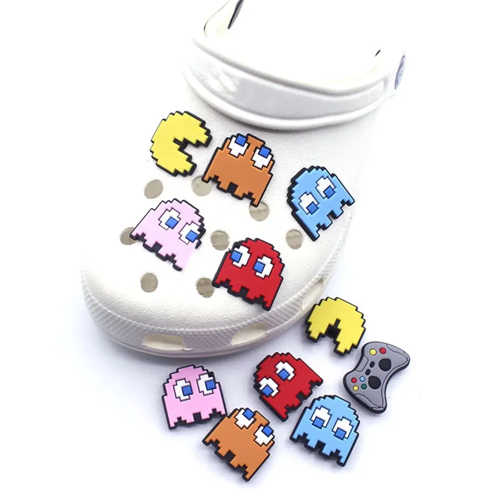 5 sztuk/zestaw Cartoon buty Charms gra PVC chodak sandał dekoracja butów DIY plecak akcesoria dopasowane opaski na rękę prezent na przyjęcie dla