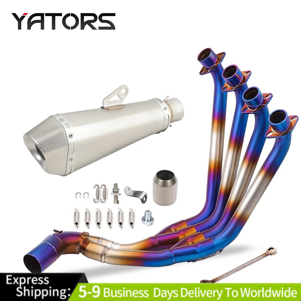 

For Honda CB650R CB650F CBR650R/F 2014-2023 Exhaust Front Pipe Muffler Exhaust Systems Exhausts Pipes