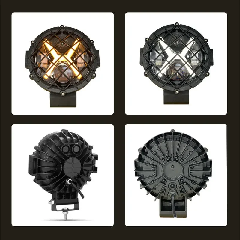 1pc 7 zoll Auto LED Arbeit Licht Bar Fahren Lampe für Jeep Offroad Boot Traktor Lkw 4x4SUV ATV Scheinwerfer 12/24V 40w Scheinwerfer – Detail 2