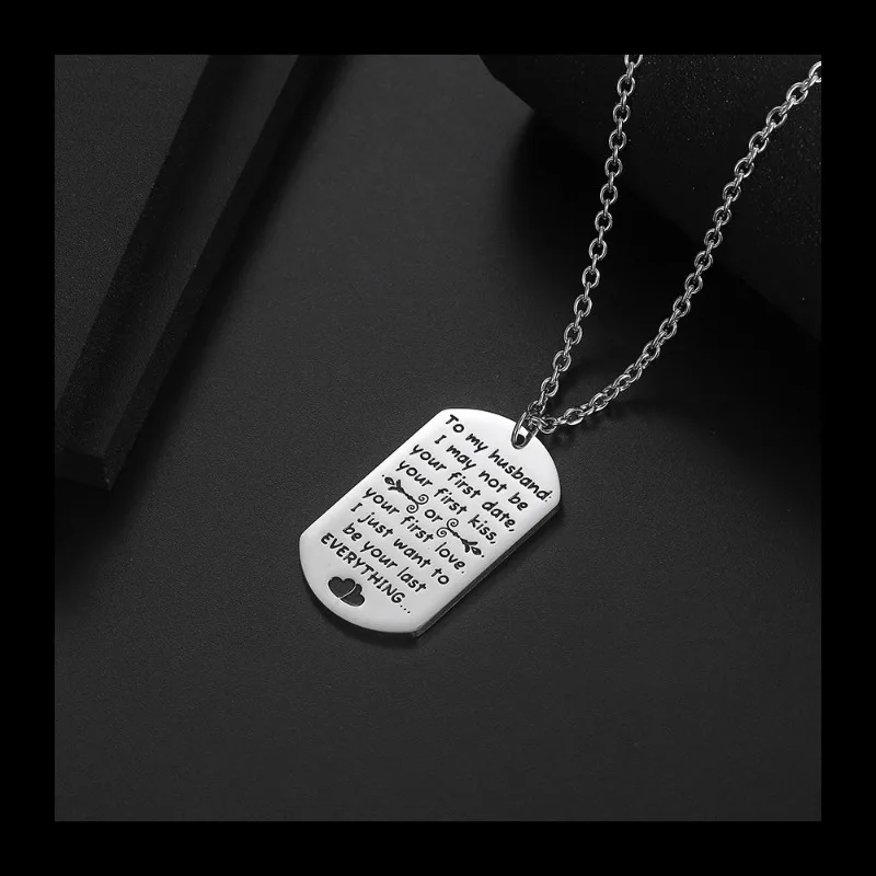 شعبية اعتراف قلادة التيتانيوم الصلب أزياء شخصية العلامة التجارية العسكرية قلادة سترة سلسلة ضوء الفاخرة