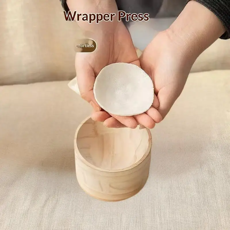 

Деревянная форма для приготовления теста для пельменей, круглая, многоразовая, для прессования теста, инструмент для изготовления оберток для пельменей, DIY