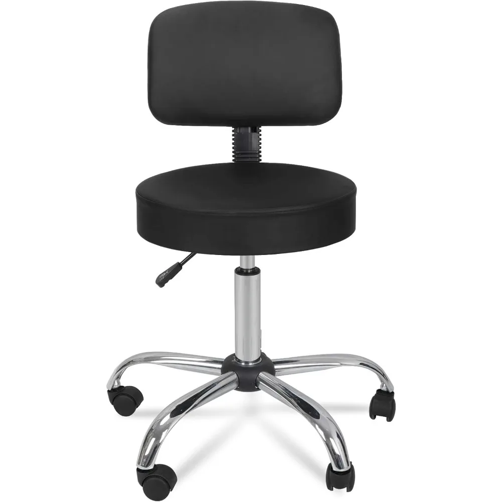 Salon Rotating Chair with Back Support Adjustable Hydraulic Rolling Stool Office Stool for Beauty Barber,Rotating Chair