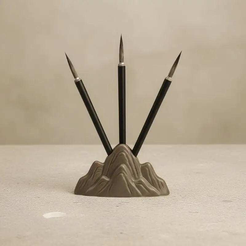 Traditional Chinese Retro Calligraphy Whisker Fine Detail Brush Mini Thin Line Ink Brush For Painting Writing Art Craft Creation