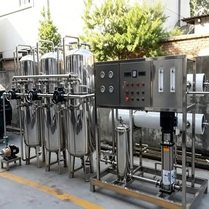 High Quality Stainless Steel Reverse Osmosis System with High Pressure Pump for Food and Beverage Water Production