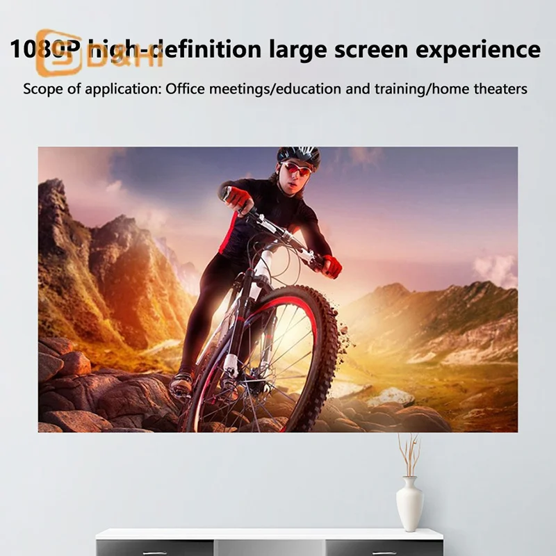 

Portable Projector Screen 60/72/80/92/100/120 Inch 16:9 Anti-Light Projection Reflective Cloth For Home Cinema Outdoor Office