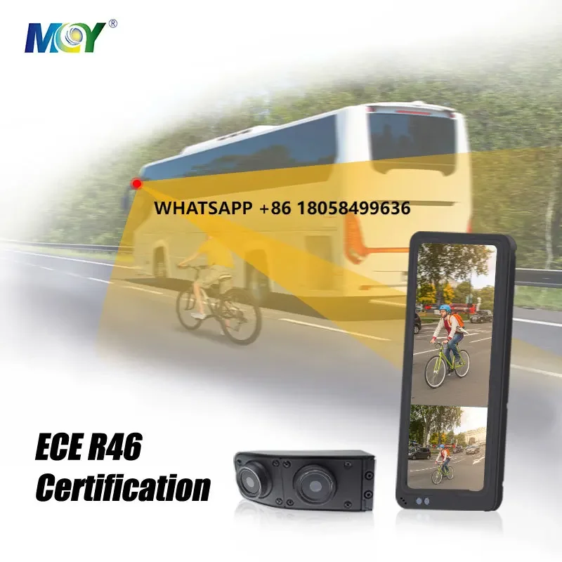 MCY R46 Auto Dimming Rearview Mirror Interior A-pillar Mounted Electronic 12.3 Inch  Full 1080P IPS Screen Bus Mirrors