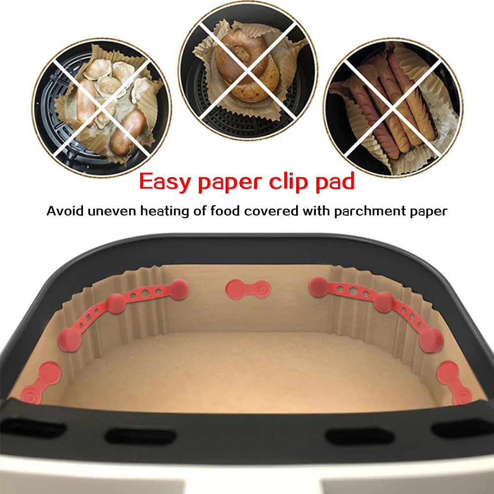 الهواء المقلاة مغناطيس سيليكون مشبك لتثبيت الهواء المقلاة ورقة بطانات الإفراج السريع الهواء المقلاة المغناطيس سهلة التنظيف ل #1