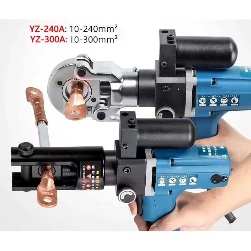 

Electric Hydraulic Crimping Pliers YZ-240A/300A/400 Copper Aluminum Terminal Crimping Tools 10-240mm2/10-300mm2/16-400mm2