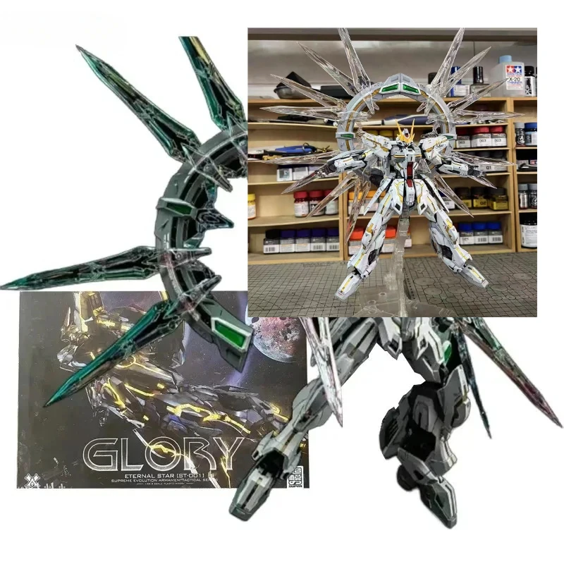 

Superme Model Mg 1/100 Gsx-401Fw Stargazer Glory Eternal Star St-001 Assembly Model High Quality Collectible Robot in Stock