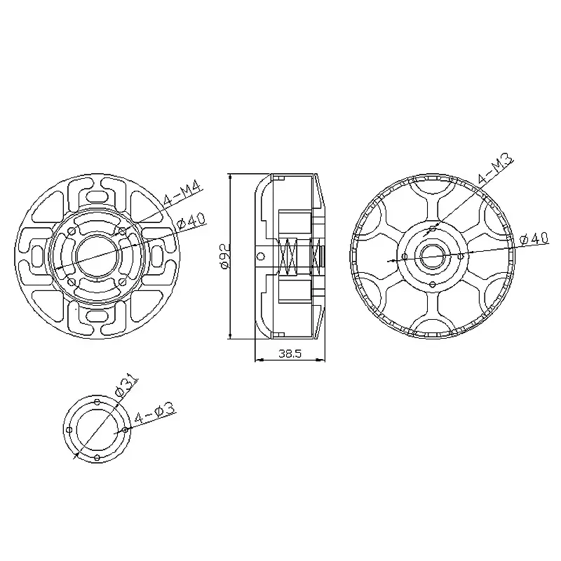 Motore multirotore L8318 KV100 U-AV Dr-one Motore OEM o ODM personalizzato disponibile Motore U-AV