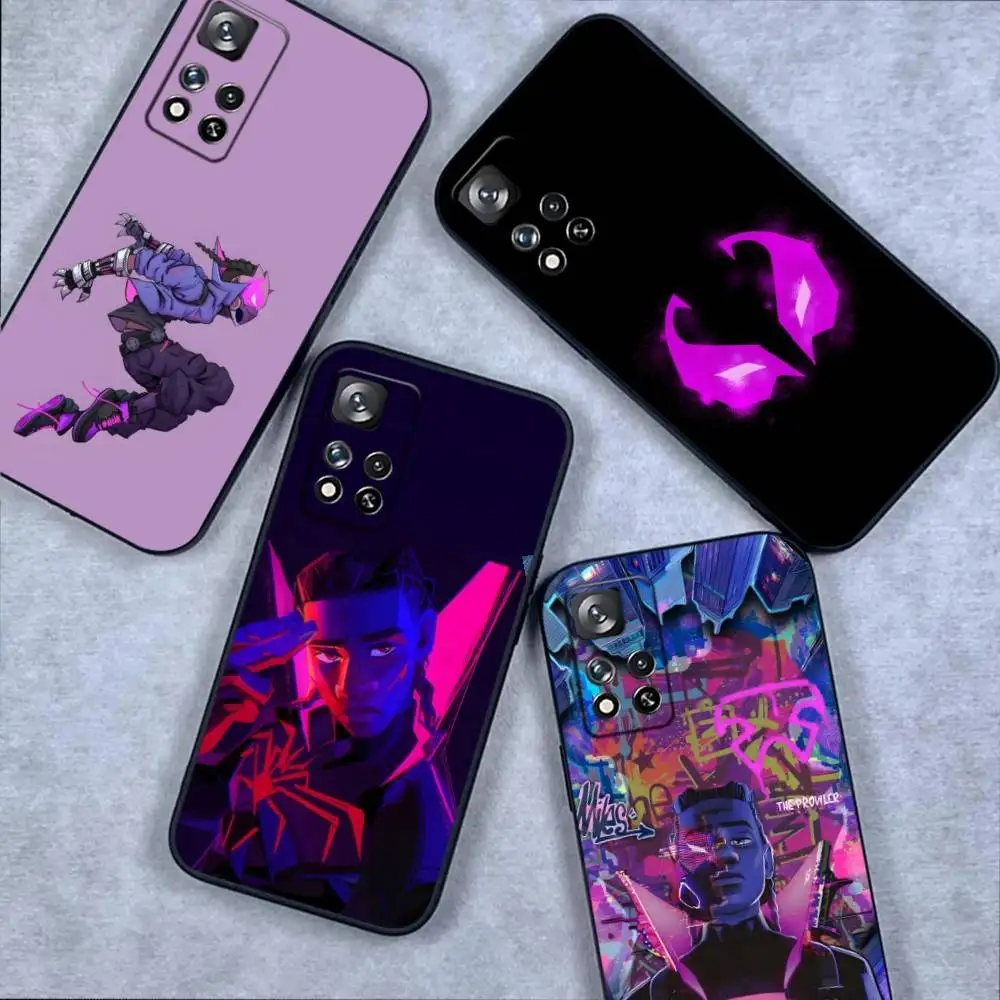 

P-ProwlerS Miles Spider Phone Case For Samsung S 25,24,23,22,30,21,10,9,Ultra,Plus,Lite,FE,4,5G Black Soft Case