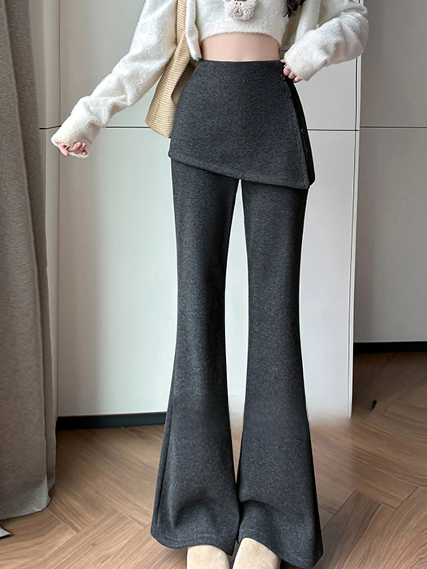 

Женские леггинсы Fce с подкладкой, повседневные, для йоги, с высокой талией, прямые, слегка расклешенные, утягивающие, зимние, теплые брюки