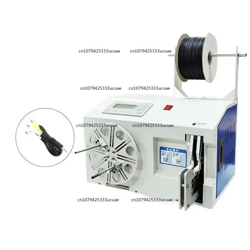 Electric Automatic Wire Coil Winding Machine Digital Touch Screen Cable Binding Tie Tool for Diameters 3-35mm 18-45mm 40-80mm