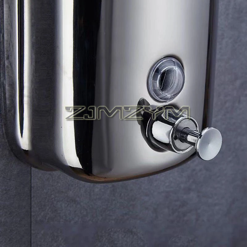 304 Stainless Steel Manual Soap Dispenser Bathroom Hotel Wall-mounted Leakproof Hand Sanitizer Shower Gel Box