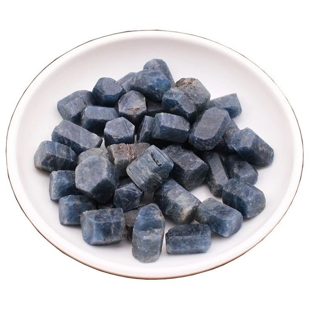 Natural Crystal Rare Rough Sapphire Blue Corundum Mineral Specimen Crystals Healing Stone Gemstones Bulk