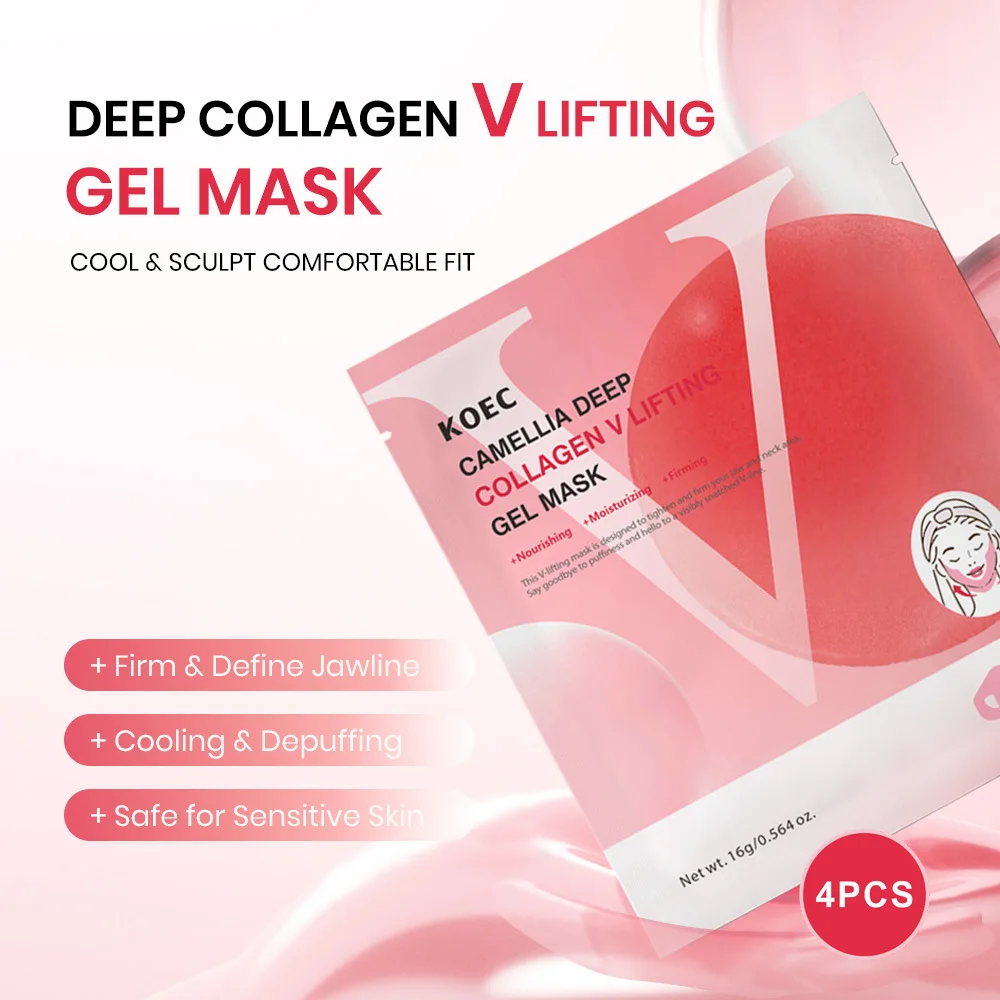 قناع وجه على شكل حرف V مضاد للشيخوخة لنحت الوجه لتقليل الذقن المزدوجة وحزام رفع الوجه ومستحضرات التجميل الكورية الأصلية #4