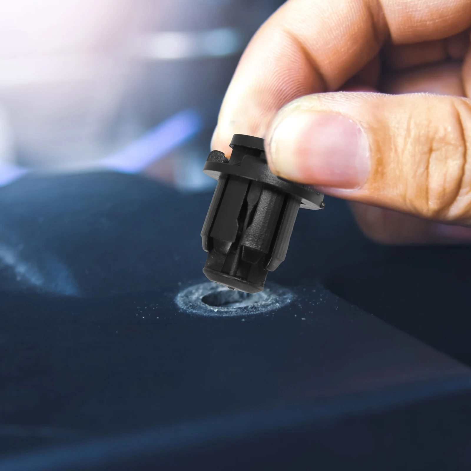 

100pcs Car Bumper Plastic Fasteners Side Skirt Clips Automotive Accessories Front Bumper Modification Snap Fasteners Kit Car