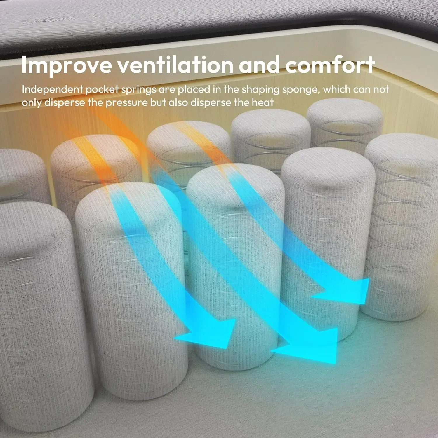 Gaming Chair with Pocket Spring Cushion, Ergonomic Computer Chair High Back, Reclining Game Chair Pu Leather