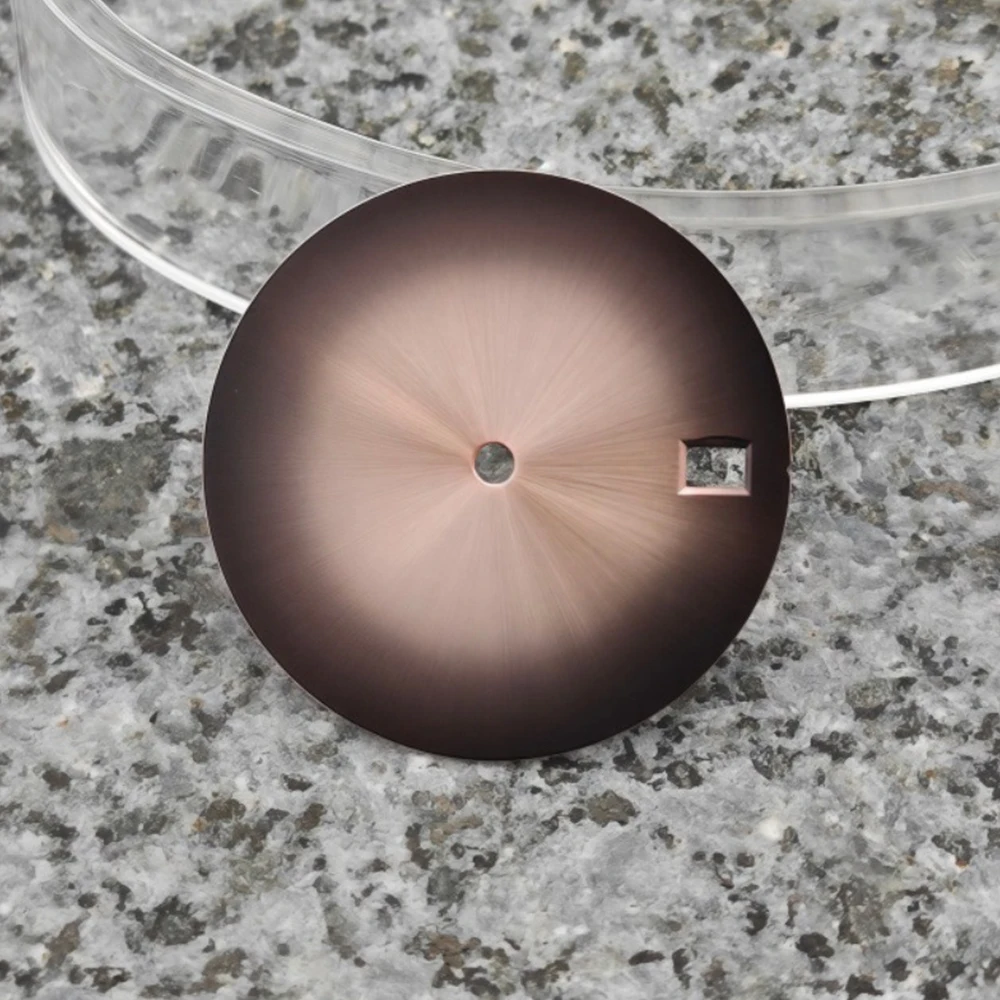 Customized NH35 Dial Two-tone Sun Pattern Surface Dial Fit For NH35 NH36 7S26 Movement 28.5mm Watch Surface
