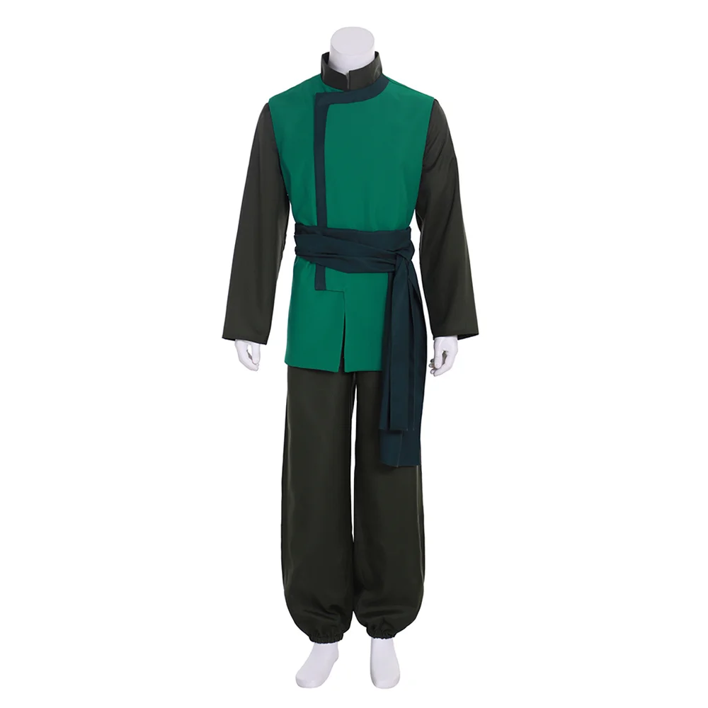 Avatar The Last Airbender Cabbage Merchant Cosplay Costume Men Suit With Belt Hat  Halloween Carnival Outfit