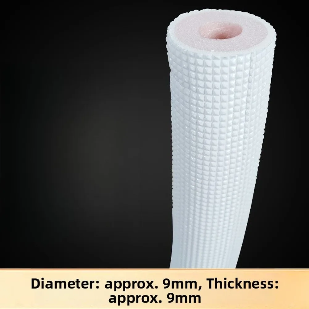 For Air Conditioner Pipe Insulation Foam Sleeve 1/2/3 Meter Length 9mm x 9mm XPE+EPE Dual Layer Thermal Protection