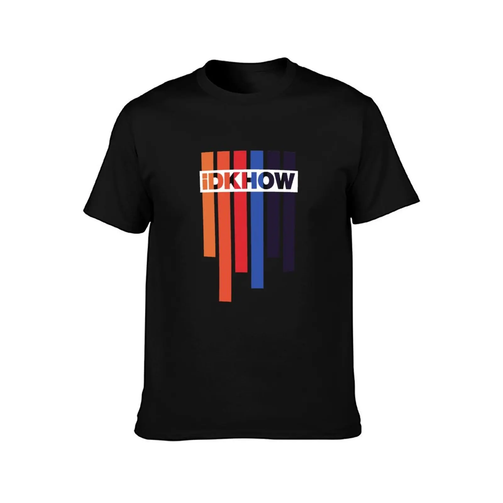 Barras de Color iDKHOW con Logo Blanco 75 T-Shirt High Quality Durable T-Shirt