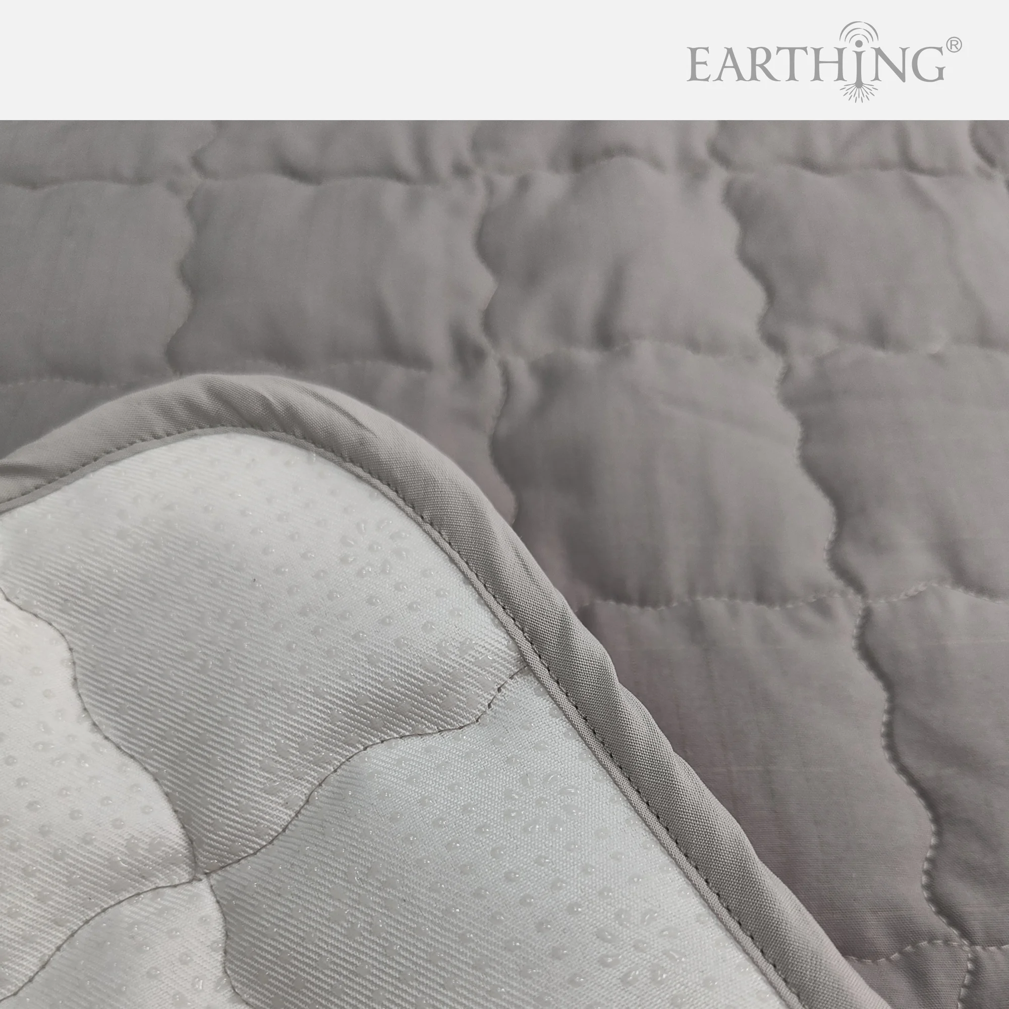 Nuovo Arrial EARTHING cuscino per sedile 46 * 46 cm Set di kit di messa a terra conduttiva in tessuto antimicrobico argento