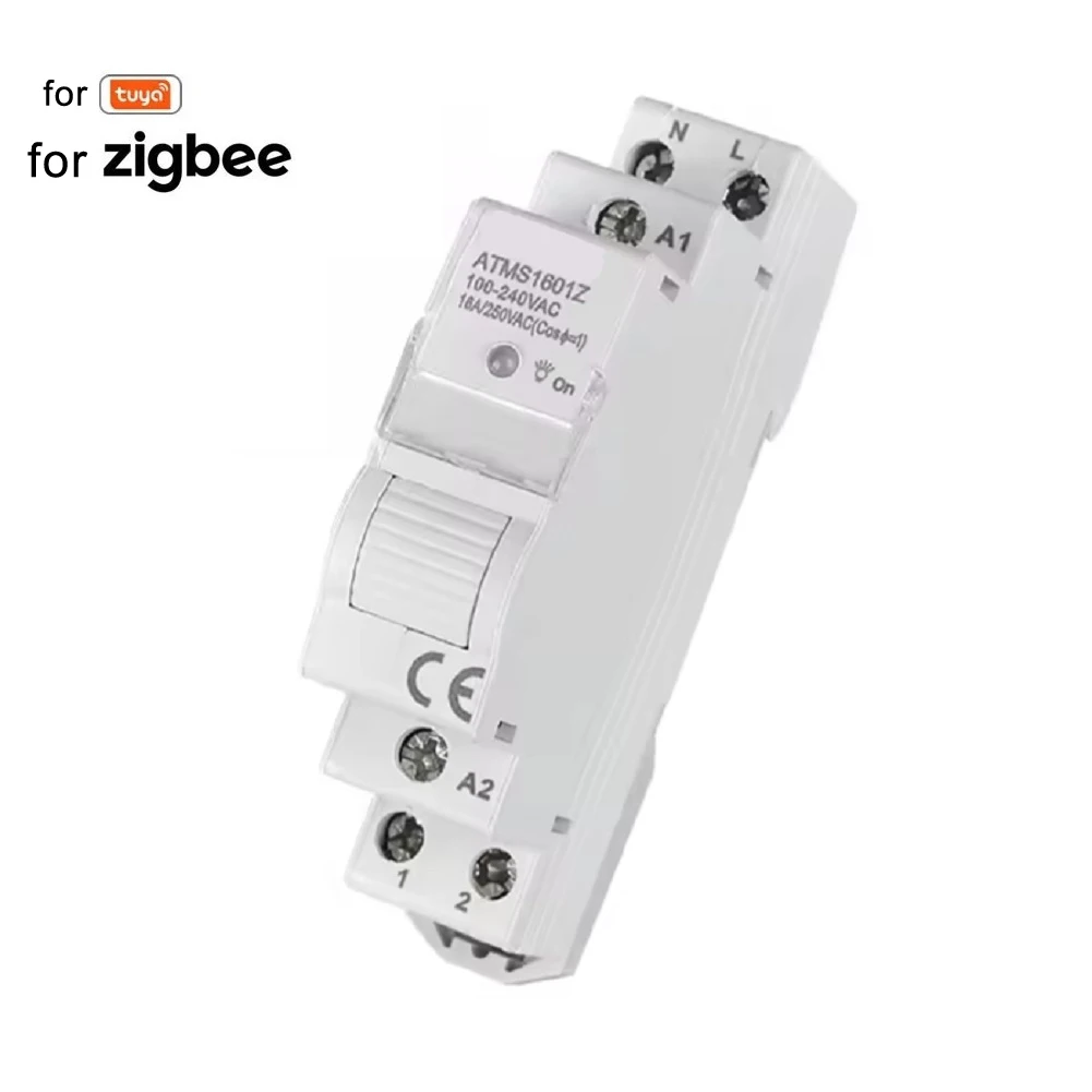 1PC ATMS1601Z For-Zigbee Smart Timer Smart Remote Control For-Zigbee Timer Staircase Din Rail Time Switch Electric Switches