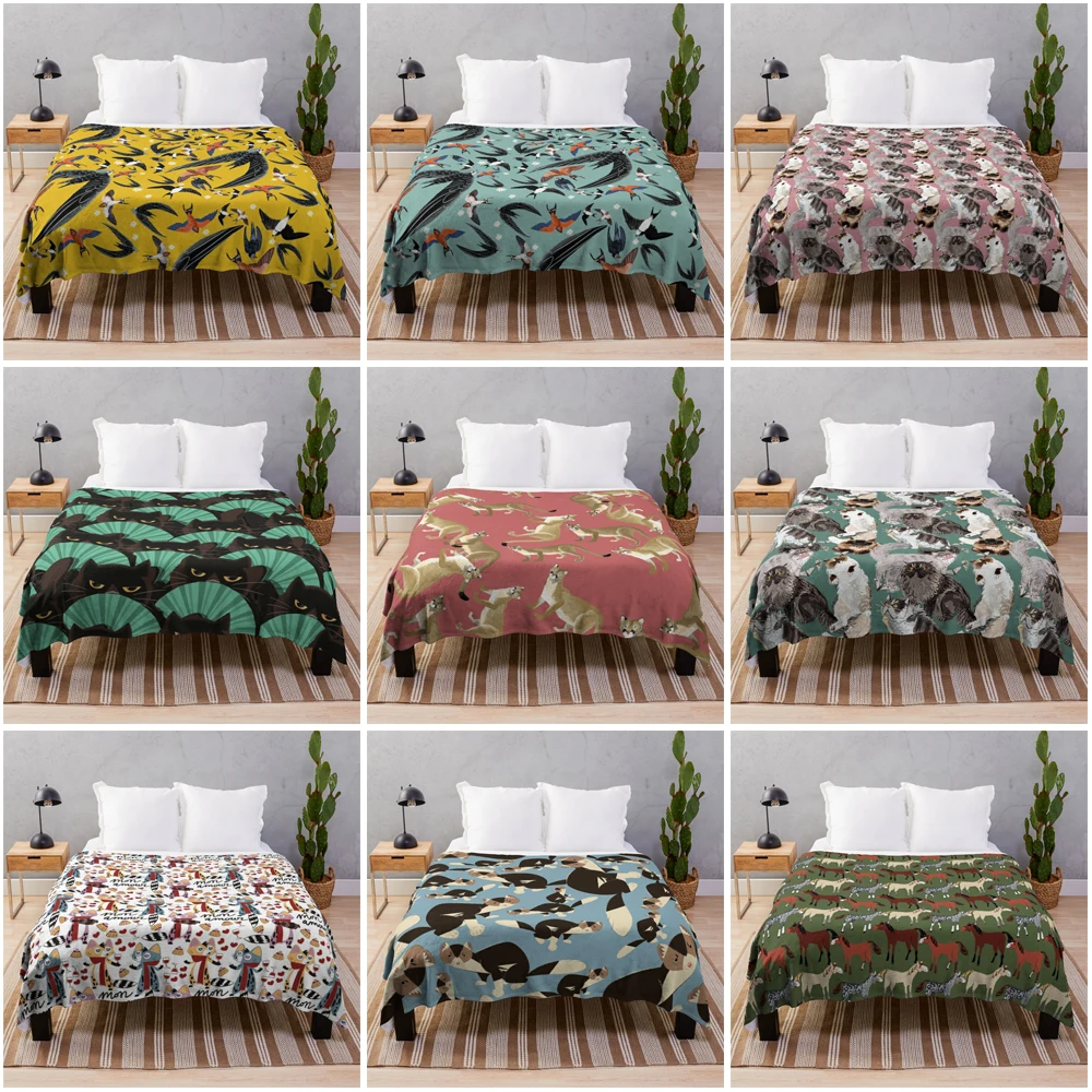 Cover blankets Sofa throw blanket  coraline fleece blanket cooling blanket custom decorative bed blankets Plaid inuyasha Summer