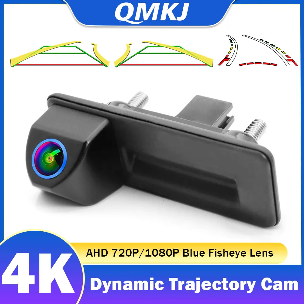 Динамическая траектория 1080P AHD автомобильная камера заднего вида для Audi A1 A3 A4 VW Skoda Octavia A5 A7 3 Superb Rapid Yeti Fabia 2 Roomster