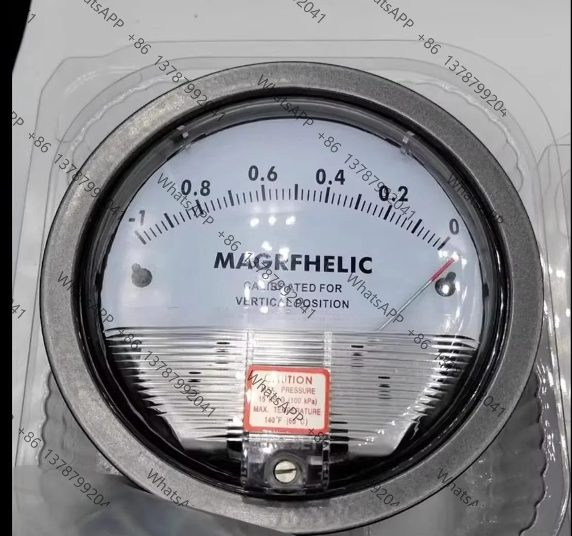 Clean Room Purification Micro Circular Pointer Pressure Differential Gauge 60pa 100pa 500pa