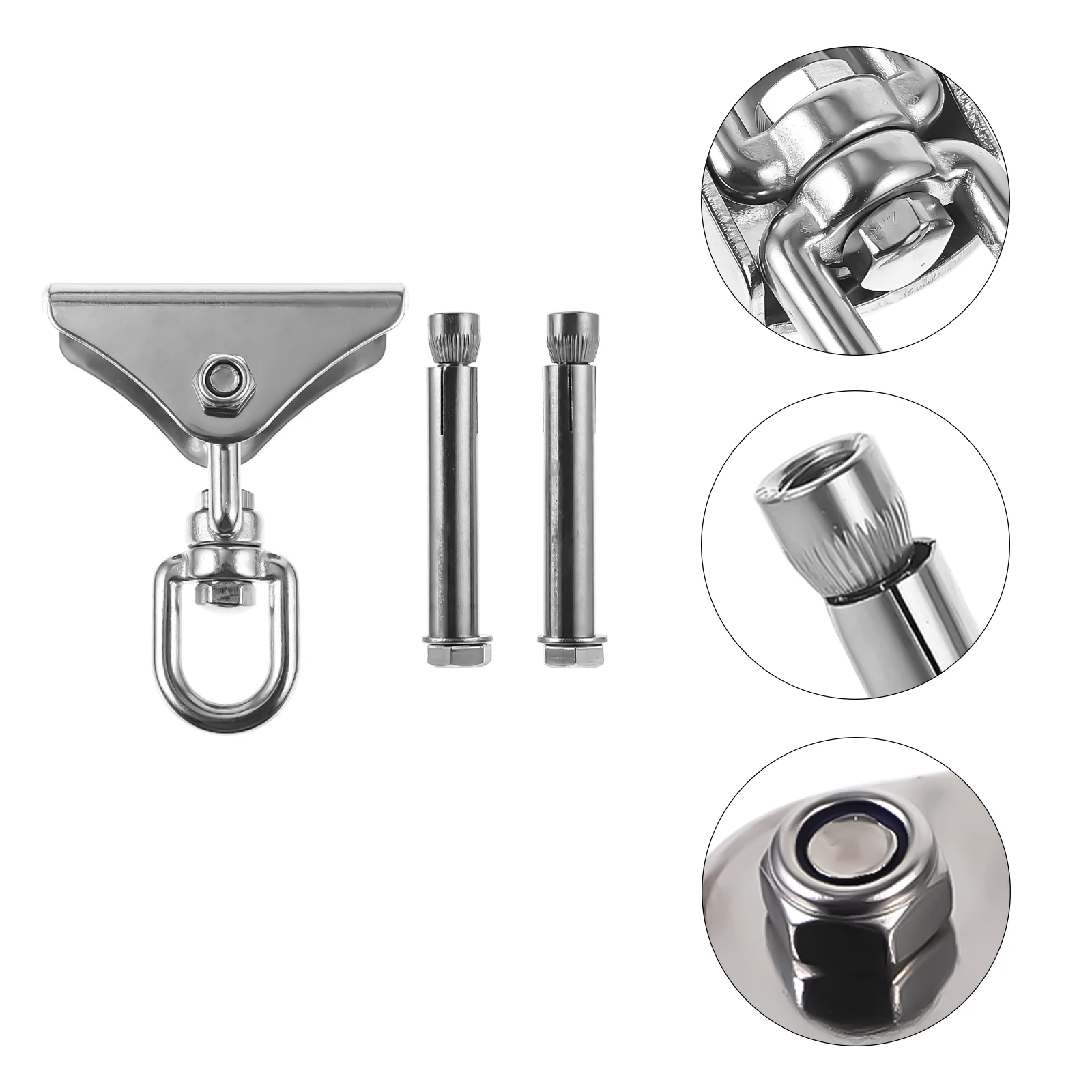 

Heavy Duty Hooks Swing Hanging Chair Hook Ceiling Yoga Stainless Steel Inverted Screw Punch Buckle Hammock Anchor Plant