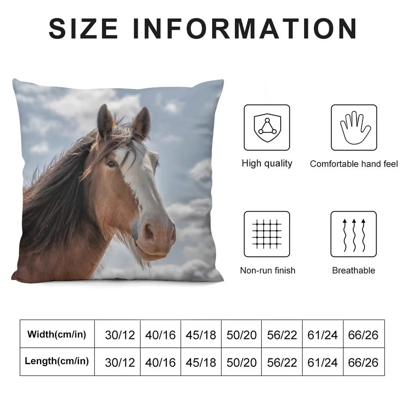 Clydesdale 3 Throw Pillow Pillow Decor Marble Cushion Cover autumn decoration pillow