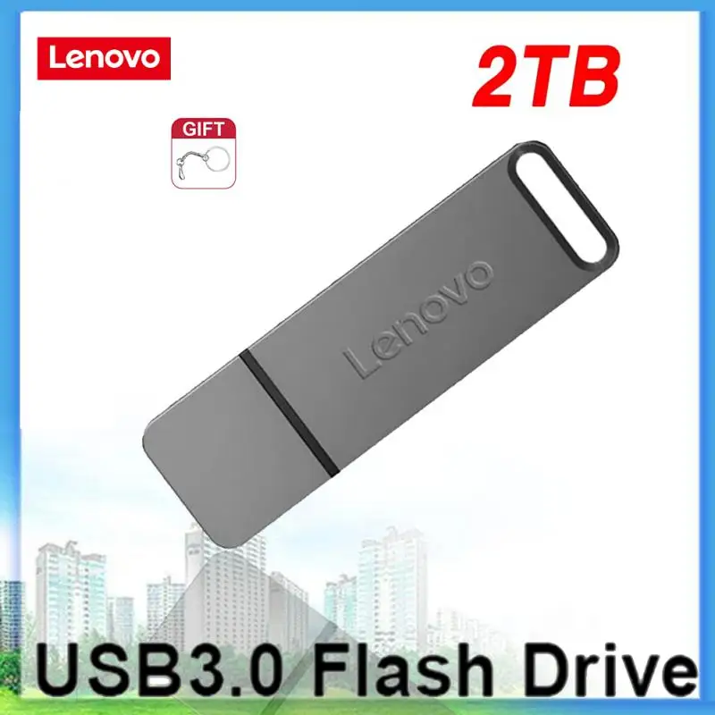 Lenovo Flash Drives 2TB USB 3.0 Mini Pendrive in metallo ad alta velocità 1TB 512GB Stick unità portatile Memoria impermeabile archiviazione U Disk