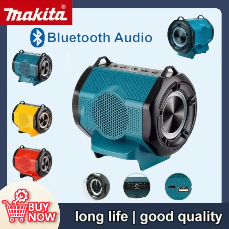 

Makita Cordless Bluetooth Speaker USE USB Type-C Port Charge Player Loudspeaker Amplifier For 18V 20V Battery