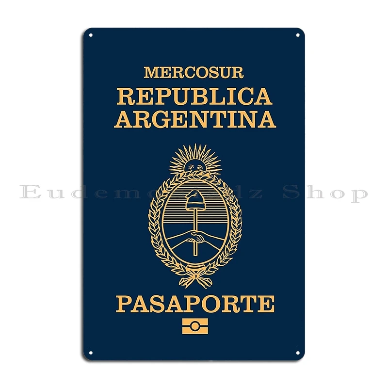 Caracas Venezuela Passport Metal Sign Rusty Cinema Mural Customize Wall Caracas Tin Sign Poster