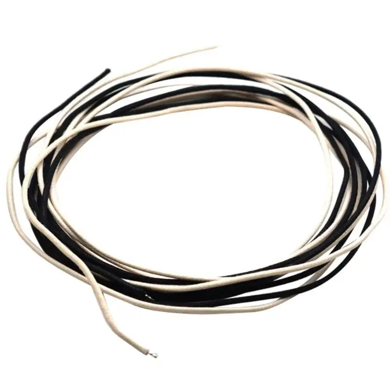 652F 6.5ft 2 Color (13 Feet Total) Cloth-covered Pre-tinned Stranded Pushback 22Awg Vintage Wire Guitar Wiring Harnesses