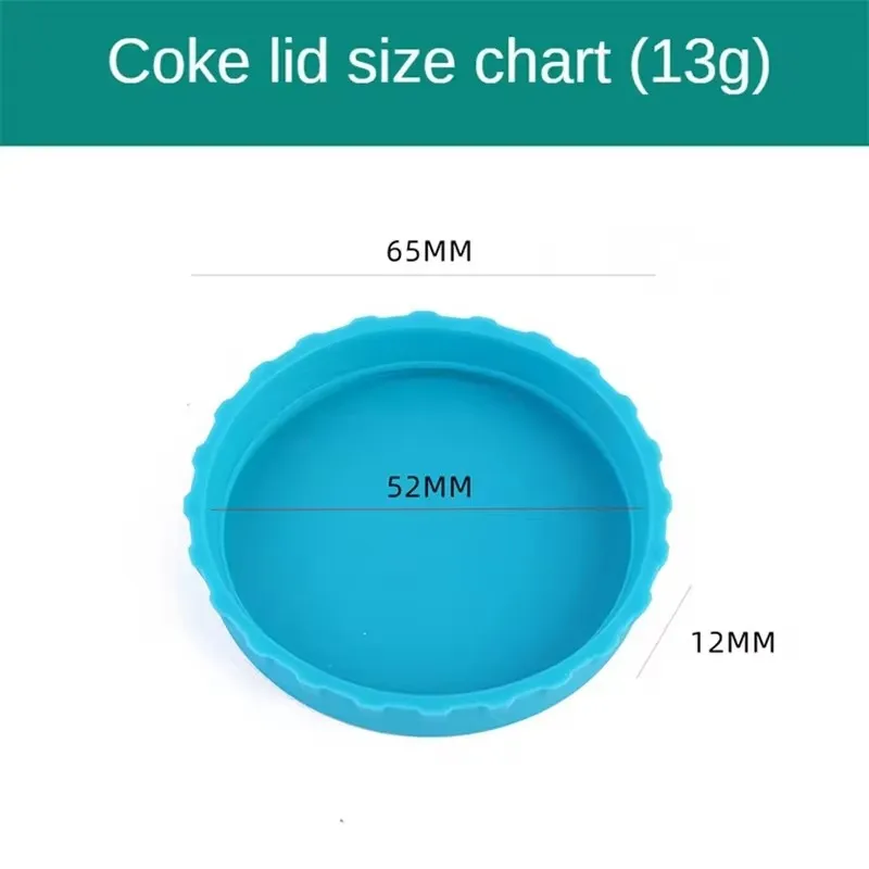 6er-Pack Silikon-Soda-Deckel für Getränkedosen, Deckel für Bierflaschen, Saftdosen, wiederverwendbarer Cola-Dosen-Sparer, 6 Farben, Dosenstopper – Detail 5