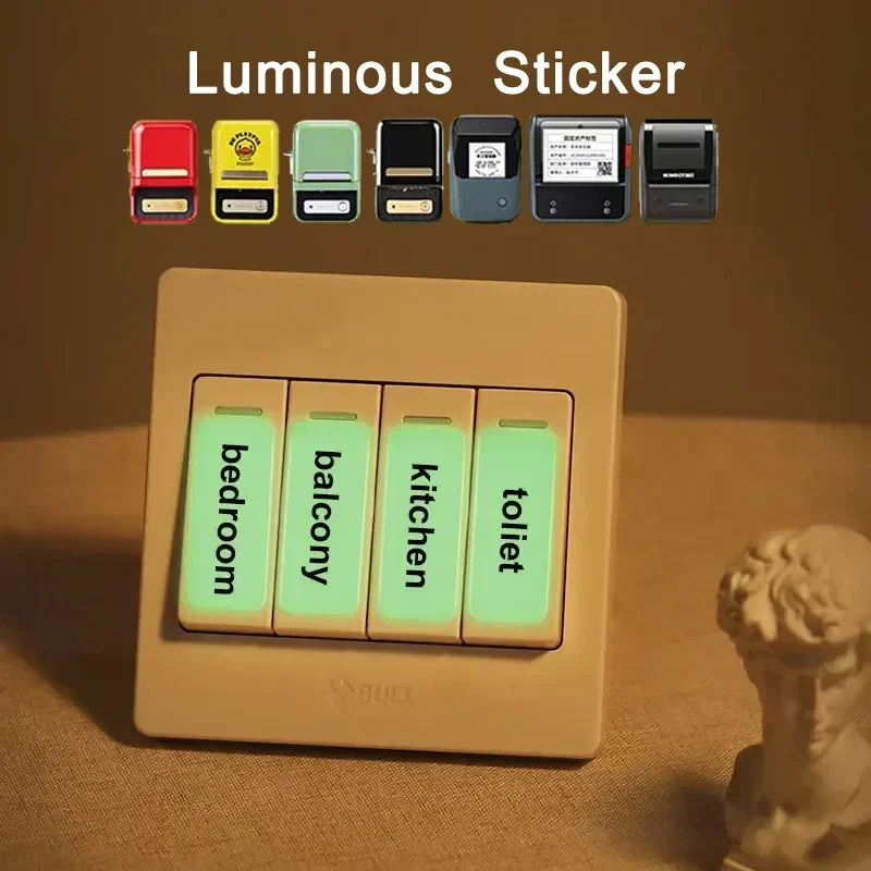 

Niimbot B1/B21/B3S/B203 Luminous Label Sticker Self-adhesive Switch Classification Label Glow-in-the-dark Sticker